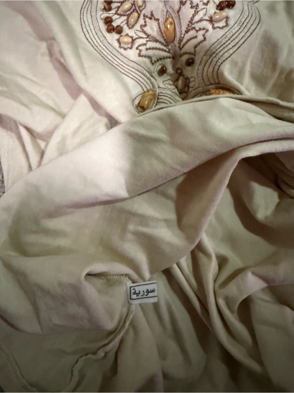 y2k vintage boho long sleeve top with beaded detail - Picture 3 of 4